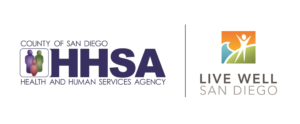 County of San Diego HHSA and Live Well Logo
