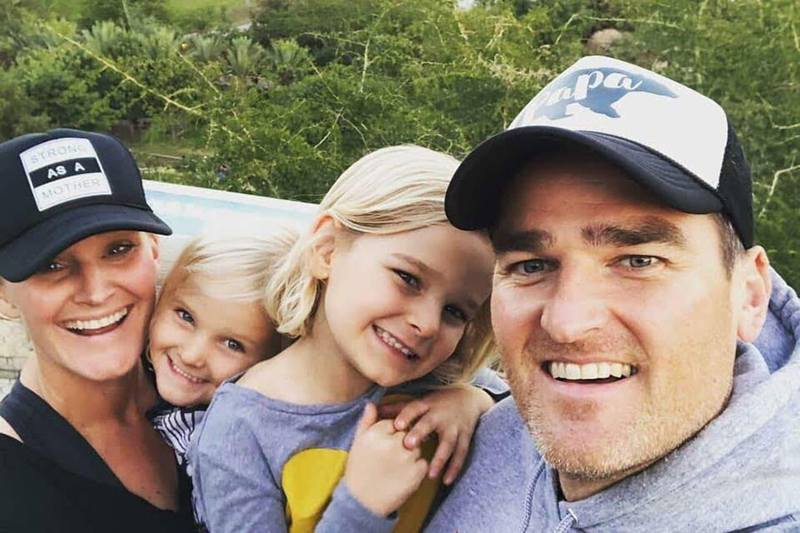 Cameron Clarke and family