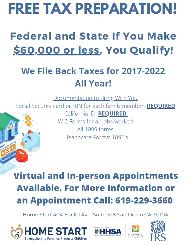 Free Tax Prep Home Start