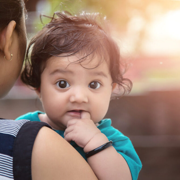 Young,Indian,Mother,With,Her,Loving,Baby,Girl,Daughter